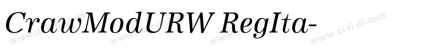 CrawModURW RegIta字体转换